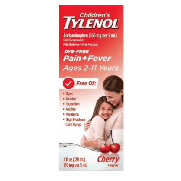 Tylenol para Niños Pain + Fever Cereza (120 mL)