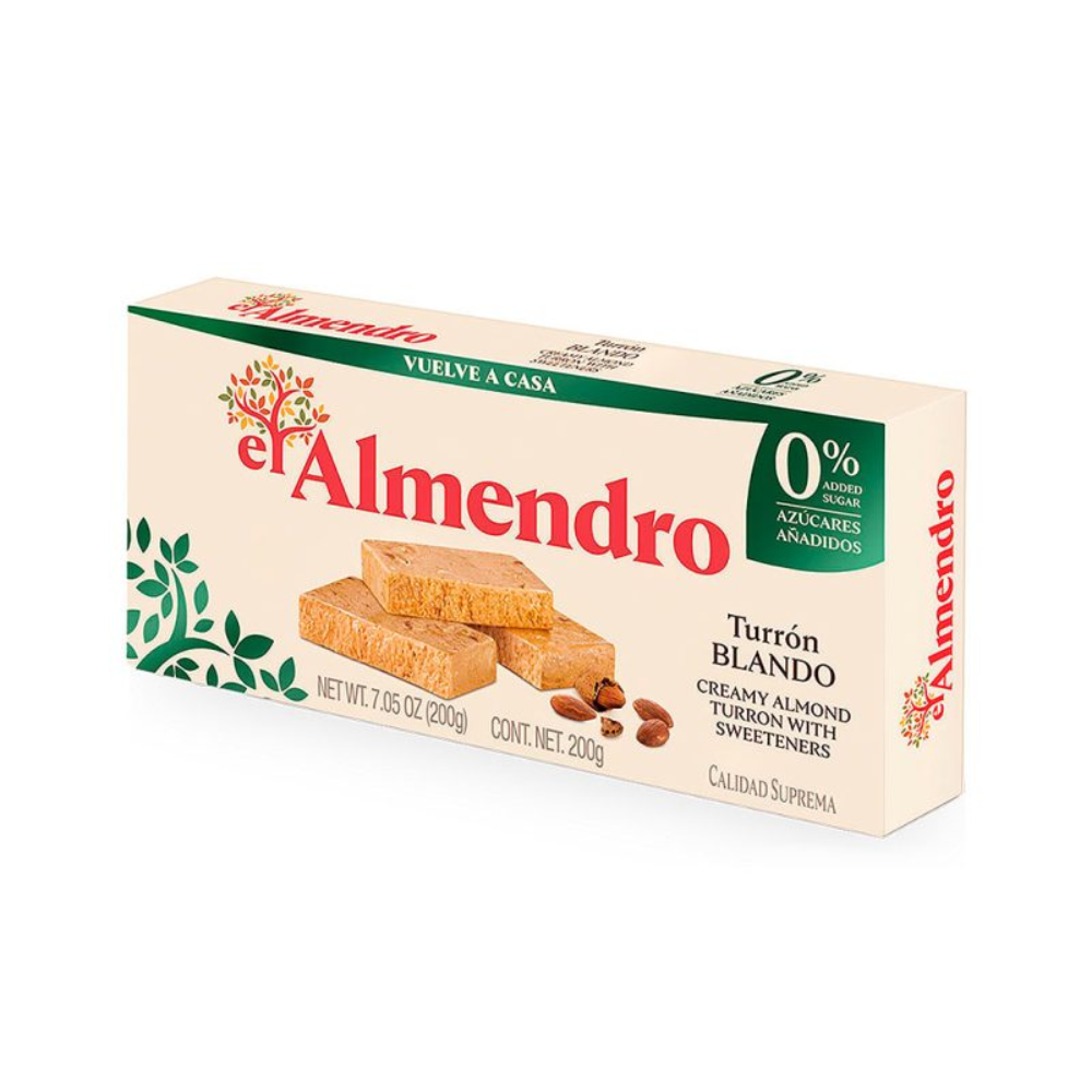Turron Blando s/azúcar. El Almendro