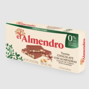 Turrón Chocolate Con Almendras s/azúcar. El almendro