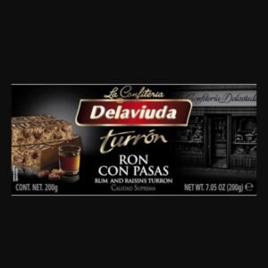 Turron Ron Con Pasas. Delaviuda